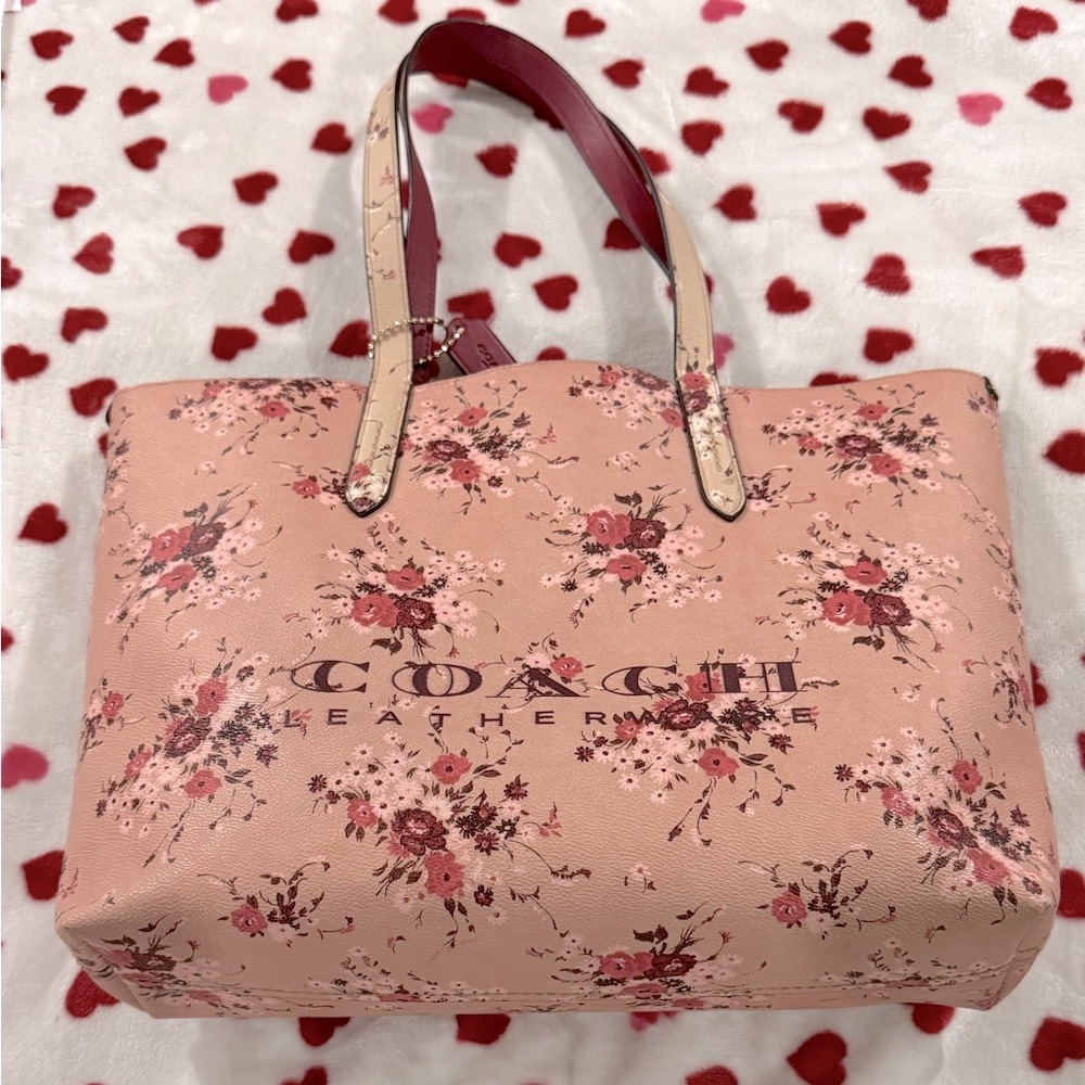 *Rare* Coach Pink Floral Tote Bag Vintage